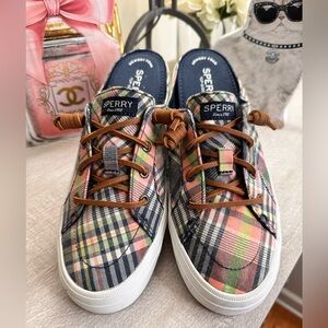 Sperry Women’ Plaid Shows - Multicolor Size 7.5